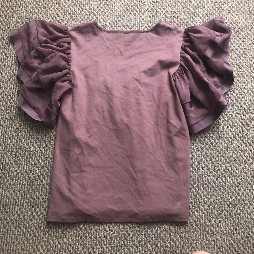 Express Ruffle Sleeve Blouse - Picture 7 of 8